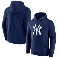Adult Men's New York Yankees Official Logo Pullover baseball Hoodie - Navy