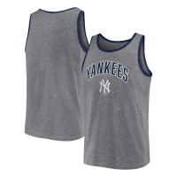 Adult Men's New York Yankees Primary Tank Top - Heather Gray