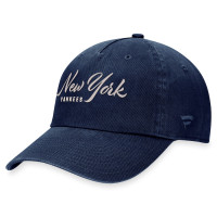 Women's New York Yankees Script Adjustable Hat - Navy