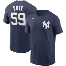 Adult Men's New York Yankees Name & Number baseball T-shirt - Navy Adult Men's New York Yankees Name & Number baseball T-shirt - Navy