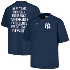 Adult Men's New York Yankees PLEASURES Precision baseball T-shirt - Navy