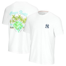 Adult Men's New York Yankees Tommy Bahama Playa Ball baseball T-shirt - White Adult Men's New York Yankees Tommy Bahama Playa Ball baseball T-shirt - White