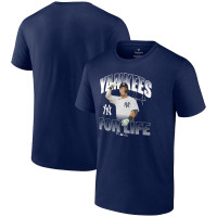 Adult Men's Aaron Judge New York Yankees For Life baseball T-shirt - Navy