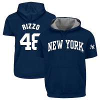 Adult Men's Anthony Rizzo New York Yankees Profile Big & Tall Fleece Short Sleeve baseball Hoodie - Navy Adult Men's Anthony Rizzo New York Yankees Profile Big & Tall Fleece Short Sleeve baseball Hoodie - Navy