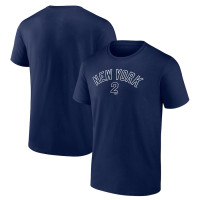 Adult Men's Derek Jeter New York Yankees Player Name & Number baseball T-shirt - Navy Adult Men's Derek Jeter New York Yankees Player Name & Number baseball T-shirt - Navy