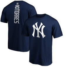 Adult Men's Gleyber Torres New York Yankees Playmaker Name & Number baseball T-shirt - Navy Adult Men's Gleyber Torres New York Yankees Playmaker Name & Number baseball T-shirt - Navy