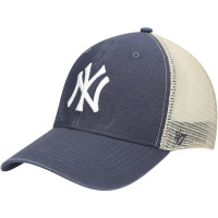 Adult Men's New York Yankees '47 Flagship Washed MVP Trucker Snapback Hat - Navy/Natural