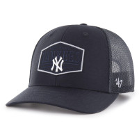 Adult Men's New York Yankees '47 Ridgeline Tonal Patch Trucker Adjustable Hat - Navy