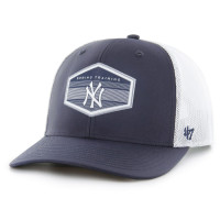 Adult Men's New York Yankees '47 Spring Training Burgess Trucker Adjustable Hat - Navy/White