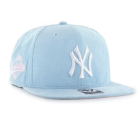Adult Men's New York Yankees '47 Ultra Suede Captain Snapback Hat - Light Blue
