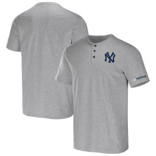 Adult Men's New York Yankees Darius Rucker Collection By usHenley baseball T-shirt - Heather Gray