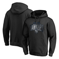 Adult Men's New York Yankees Arch Smoke Pullover baseball Hoodie - Black Adult Men's New York Yankees Arch Smoke Pullover baseball Hoodie - Black
