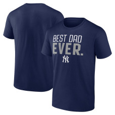 Adult Men's New York Yankees Best Dad Ever baseball T-shirt - Navy Adult Men's New York Yankees Best Dad Ever baseball T-shirt - Navy