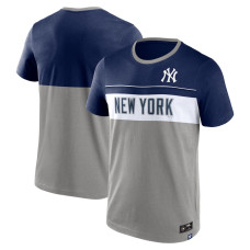 Adult Men's New York Yankees Claim The Win baseball T-shirt - Gray