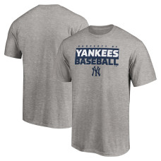 Adult Men's New York Yankees Gain Ground baseball T-shirt - Heather Gray Adult Men's New York Yankees Gain Ground baseball T-shirt - Heather Gray