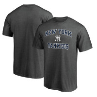 Adult Men's New York Yankees Heart & Soul baseball T-shirt - Charcoal