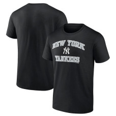 Adult Men's New York Yankees Heart and Soul baseball T-shirt - Black