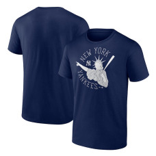 Adult Men's New York Yankees Hometown Collection Liberty Point baseball T-shirt - Navy