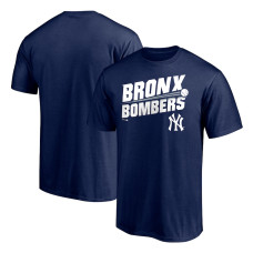 Adult Men's New York Yankees Long Ball Bronx Bombers baseball T-shirt - Navy