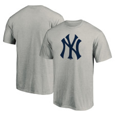 Adult Men's New York Yankees Official Logo baseball T-shirt - Heathered Gray Adult Men's New York Yankees Official Logo baseball T-shirt - Heathered Gray