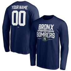 Customize Men's New York Yankees Hometown Legend Long Sleeve baseball T-shirt - Navy