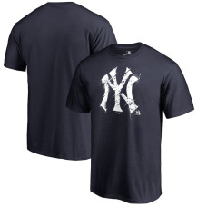Adult Men's New York Yankees Splatter Logo baseball T-shirt - Navy