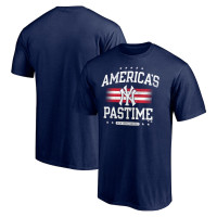 Adult Men's New York Yankees Team America's Pastime baseball T-shirt - Navy Adult Men's New York Yankees Team America's Pastime baseball T-shirt - Navy