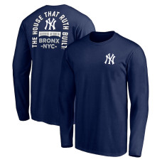 Adult Men's New York Yankees Team Hometown Collection Ruth's House Long Sleeve baseball T-shirt - Navy