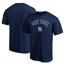 Adult Men's New York Yankees Team Lock Up Wordmark baseball T-shirt - Navy