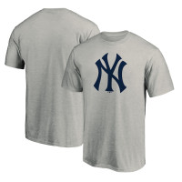 Adult Men's New York Yankees Team Official Logo baseball T-shirt - Heather Gray