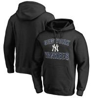 Adult Men's New York Yankees Team Victory Arch Pullover baseball Hoodie - Black
