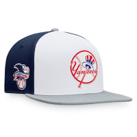 Adult Men's New York Yankees Tri-Tone Snapback Hat - White/Gray