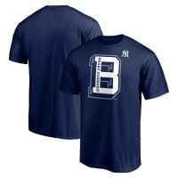 Adult Men's New York Yankees Varsity Bronx baseball T-shirt - Navy