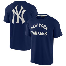 Adult Men's New York Yankees Signature Super Soft Short Sleeve baseball T-shirt - Navy