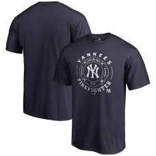 Adult Men's New York Yankees Firefighter baseball T-shirt - Navy