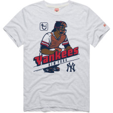 Adult Men's New York Yankees Homage x Topps Tri-Blend baseball T-shirt - Ash