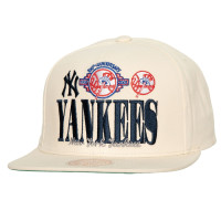 Adult Men's New York Yankees Mitchell & Ness Reframe Retro Snapback Hat - Cream