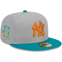Adult Men's New York Yankees New Era 59FIFTY Fitted Hat - Gray/Teal