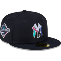Adult Men's New York Yankees New Era 1996 World Series Polar Lights 59FIFTY Fitted Hat - Navy