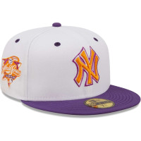 Adult Men's New York Yankees New Era 2000 World Series Grape Lolli 59FIFTY Fitted Hat - White/Purple