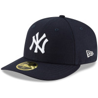 Adult Men's New York Yankees New Era Authentic Collection On Field Low Profile Game 59FIFTY Fitted Hat - Navy