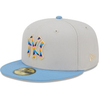 Adult Men's New York Yankees New Era Beach Front 59FIFTY Fitted Hat - Natural