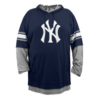 Adult Men's New York Yankees New Era Big & Tall Twofer Pullover baseball Hoodie - Navy