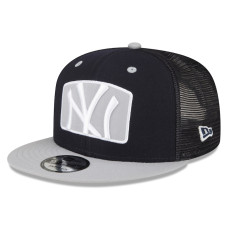 Adult Men's New York Yankees New Era Logo Zoom Trucker 9FIFTY Snapback Hat - Navy