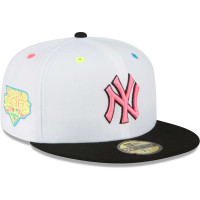 Adult Men's New York Yankees New Era Neon Eye 59FIFTY Fitted Hat - White
