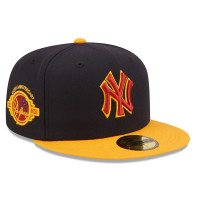 Adult Men's New York Yankees New Era Primary Logo 59FIFTY Fitted Hat - Navy/Gold
