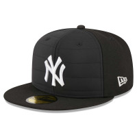 Adult Men's New York Yankees New Era Quilt 59FIFTY Fitted Hat - Black