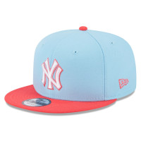 Adult Men's New York Yankees New Era Spring Basic Two-Tone 9FIFTY Snapback Hat - Light Blue/Red