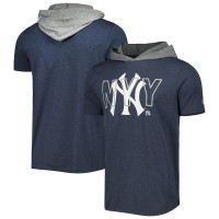 Adult Men's New York Yankees New Era Team baseball Hoodie baseball T-shirt - Navy Adult Men's New York Yankees New Era Team baseball Hoodie baseball T-shirt - Navy