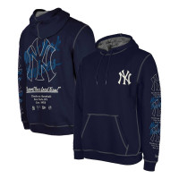 Adult Men's New York Yankees New Era Team Split Pullover baseball Hoodie - Navy Adult Men's New York Yankees New Era Team Split Pullover baseball Hoodie - Navy